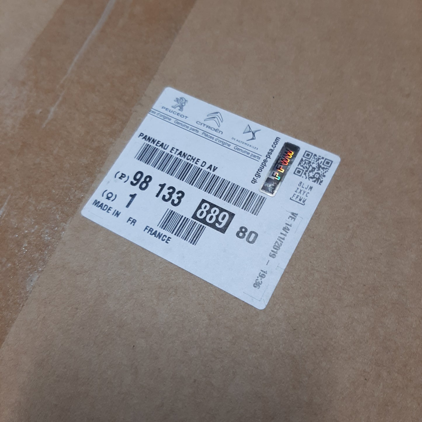 Genuine Front Right Door Sealing Panel - Peugeot 508 R8 | 9813388980