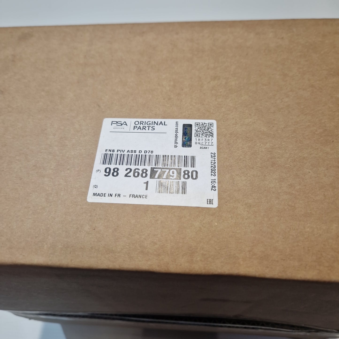 Genuine Peugeot Frt Swivel Pin | 9826877980