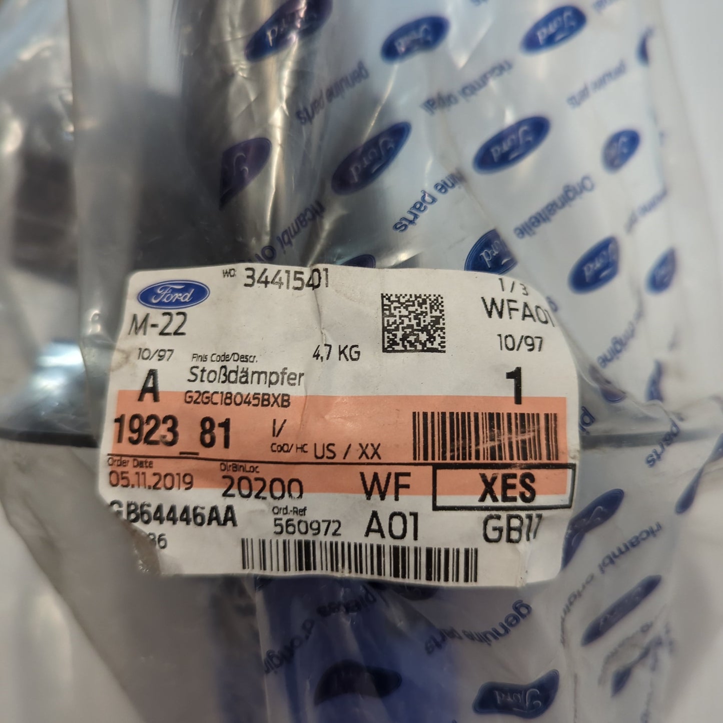 Genuine Front Right Shock Absorber - Ford | 1923181