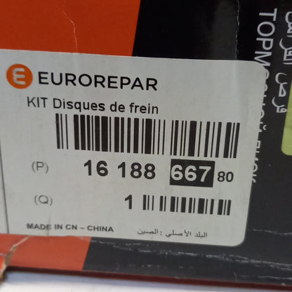 Eurorepar - 2x Front Brake Discs | 1618866780