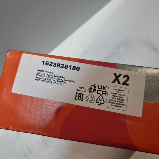 Genuine Peugeot 2 Front Brake Disc | 1623828180