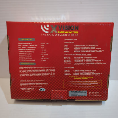 Xvision - Front System 4 Micro Rounded Semi Flush - Black Sensors | 1420038