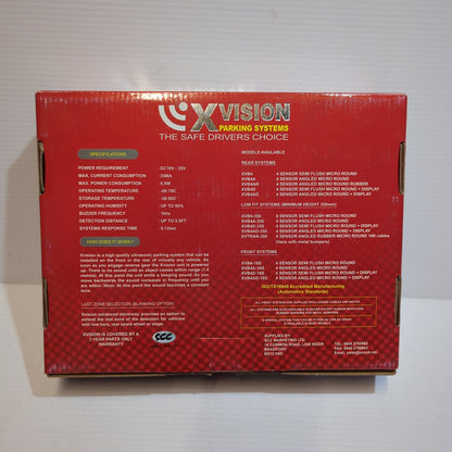 Xvision - Parking Sensor 4 Micro Round Angled - Rear System | 1420034