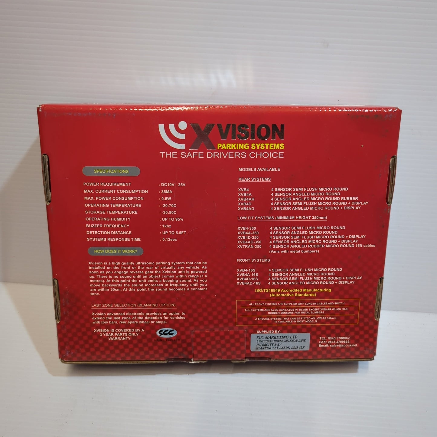 Xvision - Low Fit Rear System 4 Micro Round Angled Black Sensors| 1633098