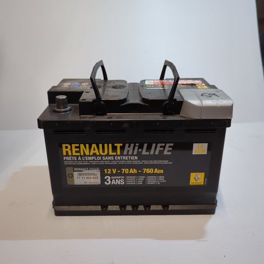 Genuine Renault Battery 70Ah 760A | 77 11 424 423