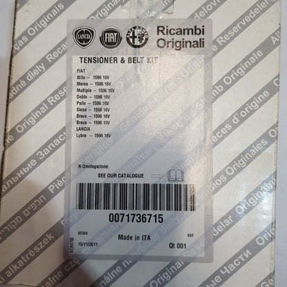 Genuine Camshaft Drive Kit - Fiat Doblo / Bravo / Palio / Stilo / Multipla | 71736715