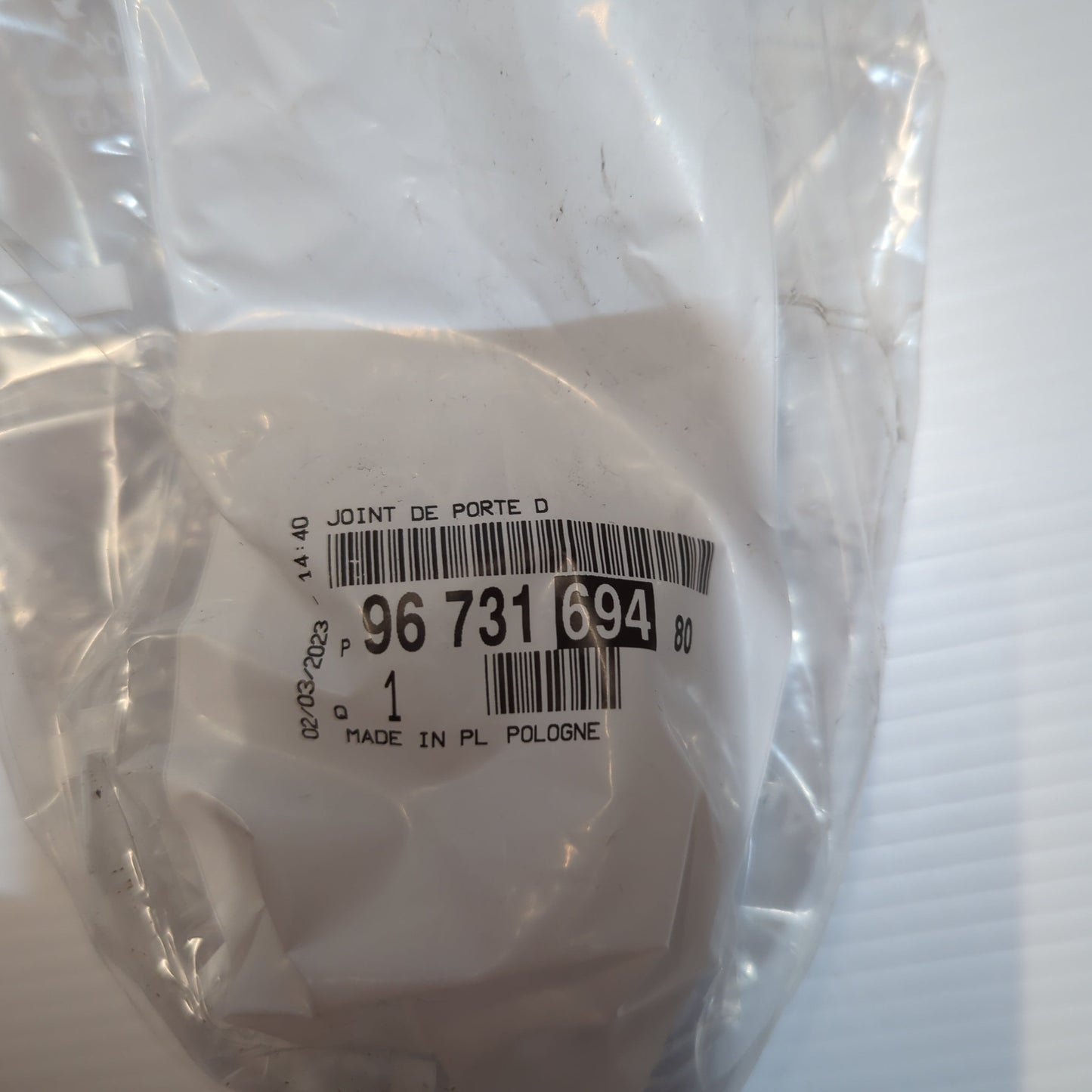 Genuine Peugeot Dr Weatherstrip | 9673169480