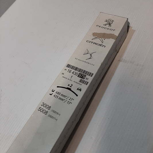 Genuine Front Wiper Blade Set - Peugeot 3008 / 5008 | 1643097980