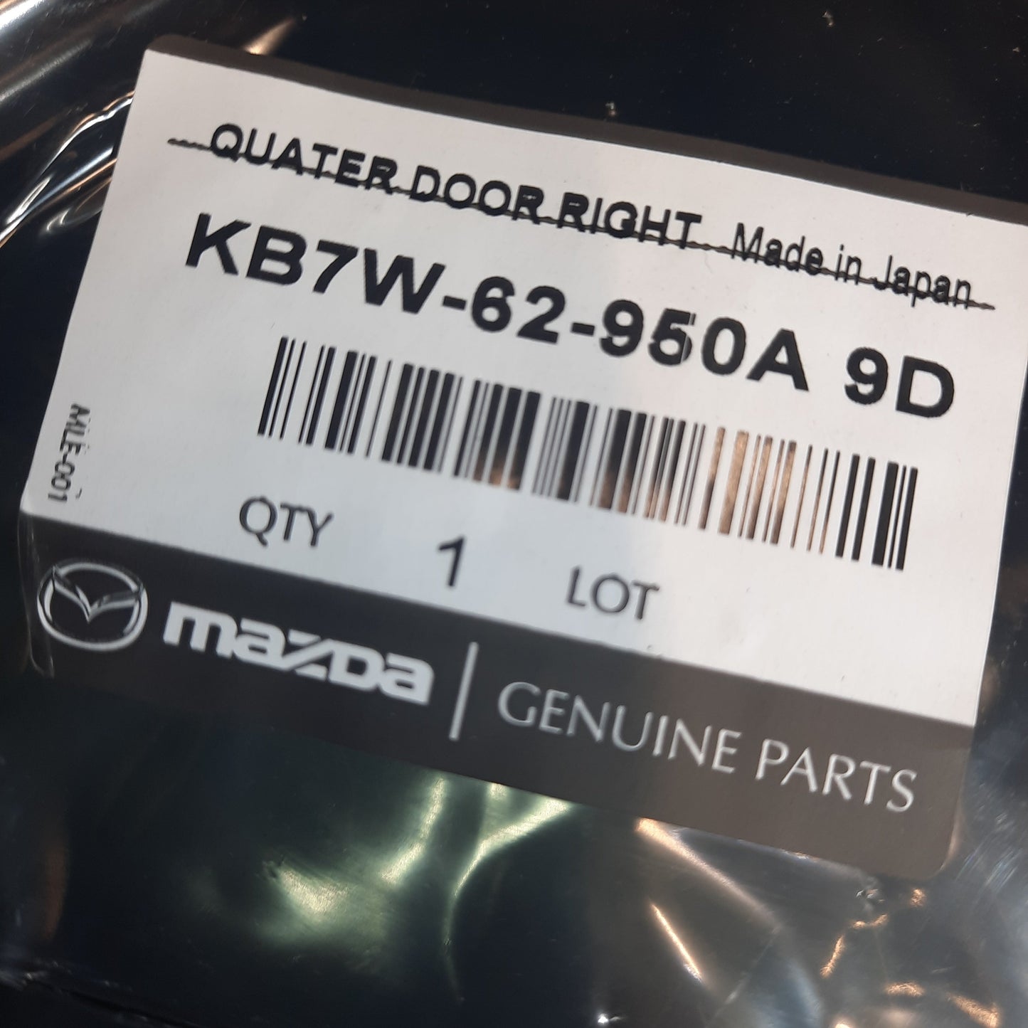 Genuine Right Quarter Door Glass - Mazda CX-5 | KB7W62950A9D