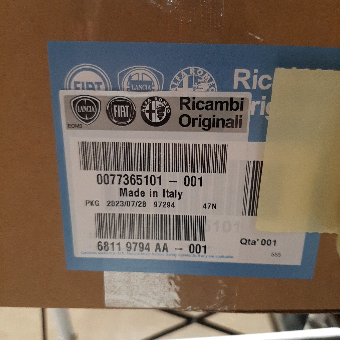 Genuine Electro Valve - Alfa Romeo | 77365101