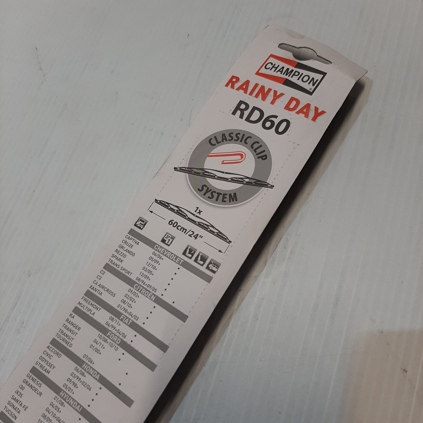 Champion Rainy Day RD60 - 24" Wiper Blade for Fiat / Citroen / Ford | 46004149