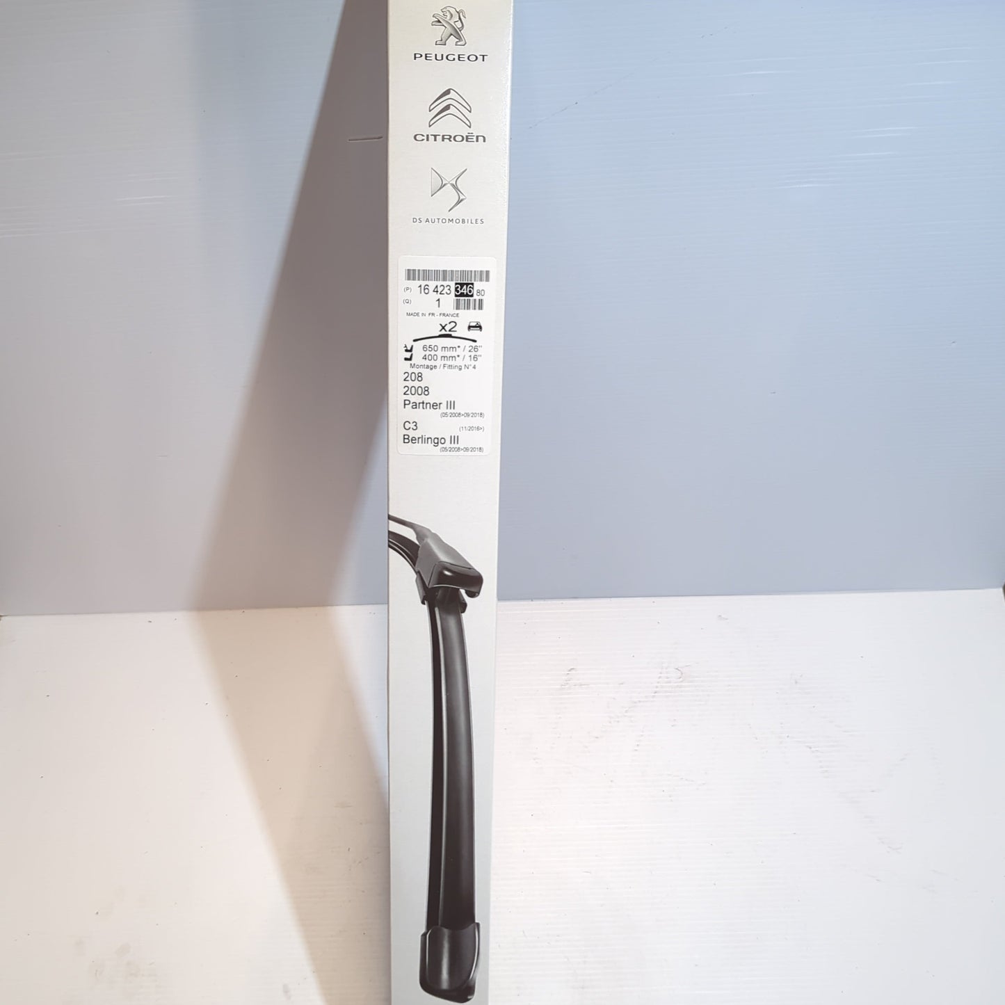Genuine Wiper Blade Set 26"/16" - Peugeot / Citroen 2008-2018 | 1642334680