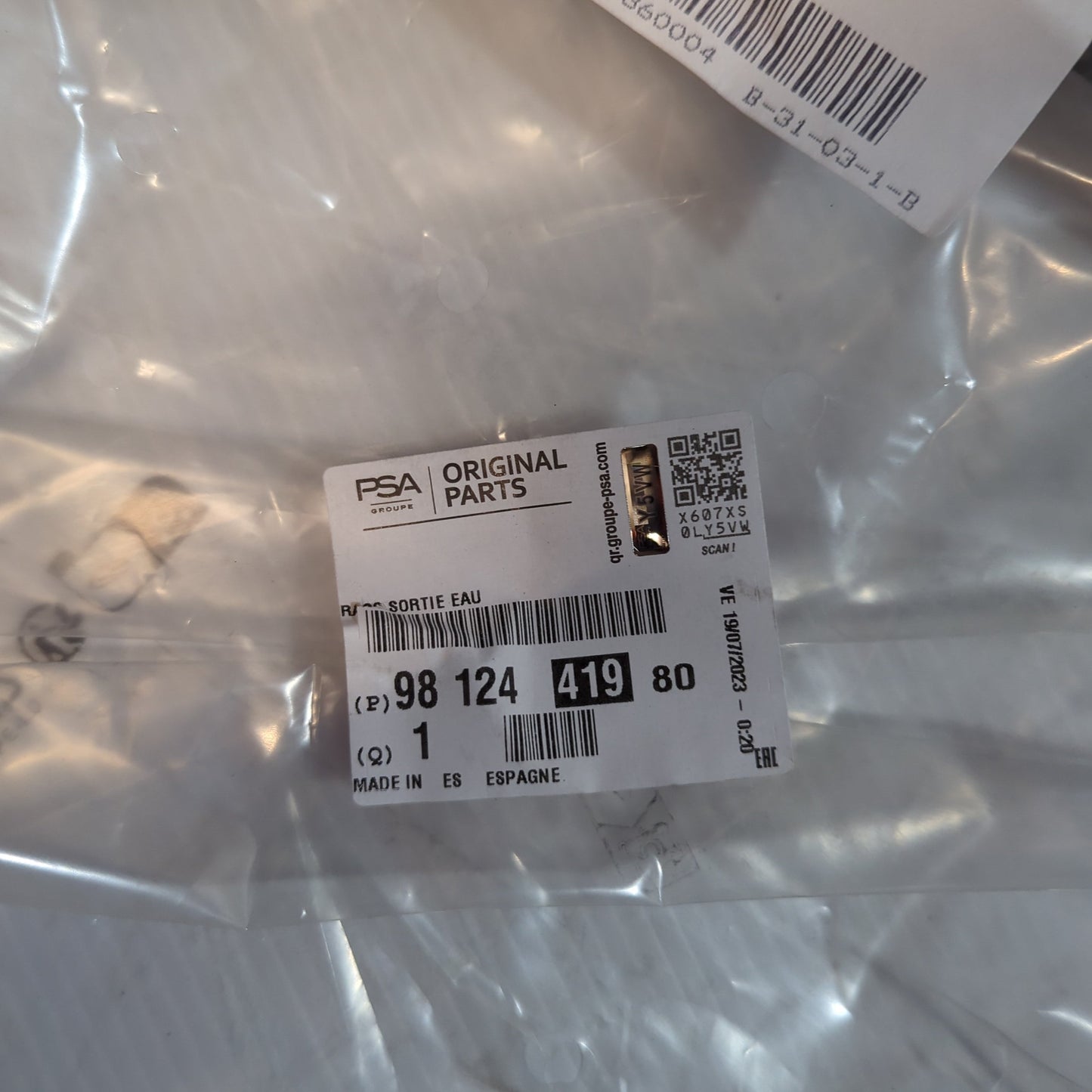 Genuine Peugeot Wtr Outlet Hose | 9812441980