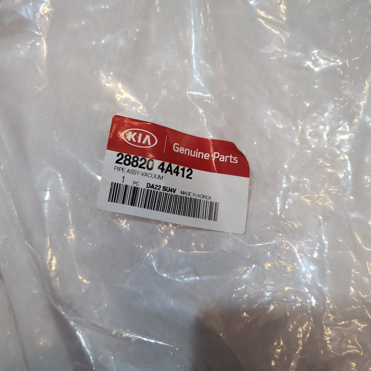 Genuine Vacuum Pipe - Kia Sorento 2006-2008 Diesel | 288204A412