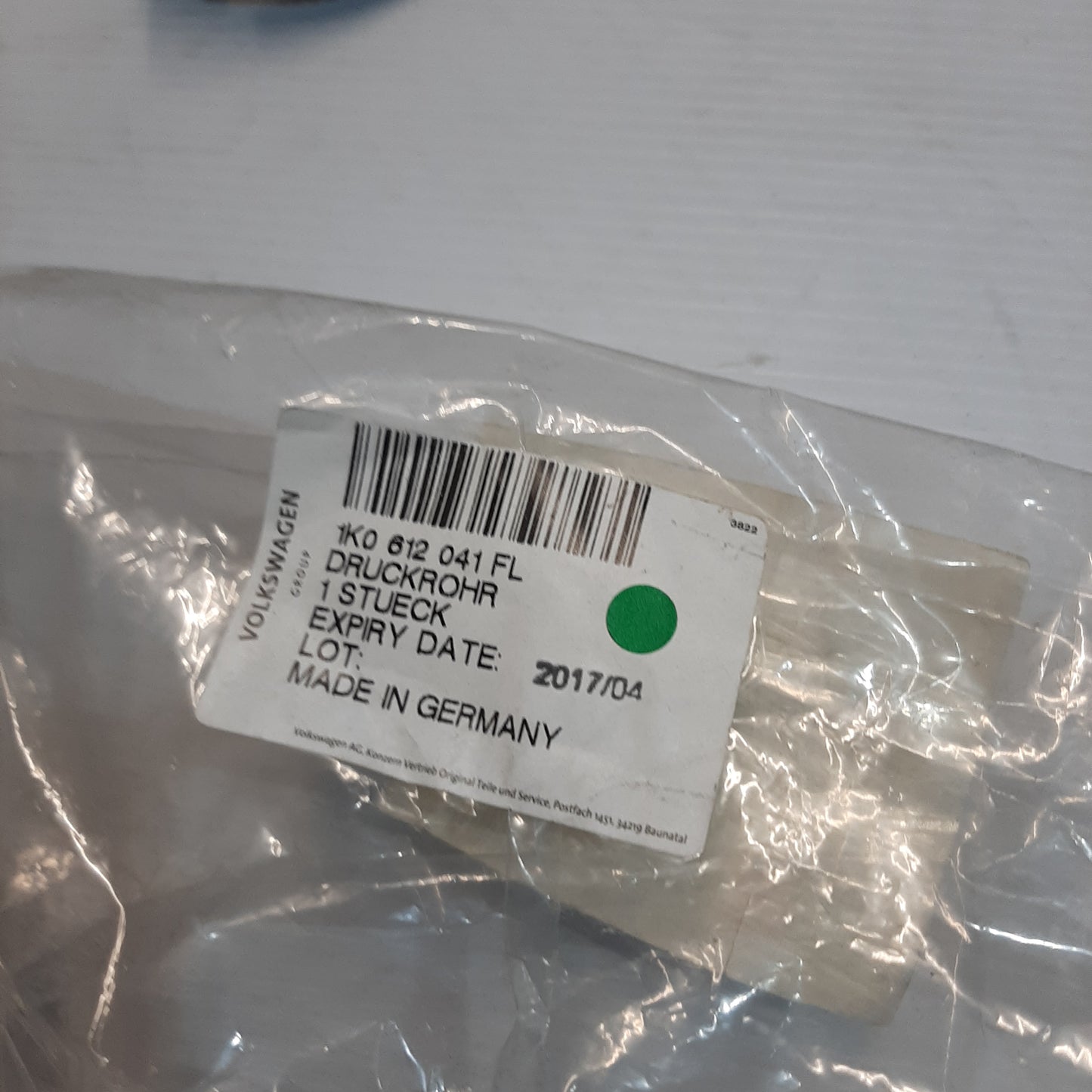 Genuine SEAT Vacuumpipe | 1K0612041FL