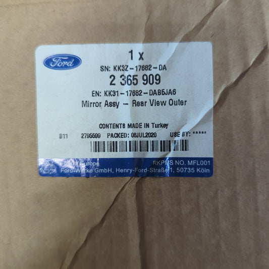 Genuine Ford Mirror Assy - Rear View Outer | 2365909