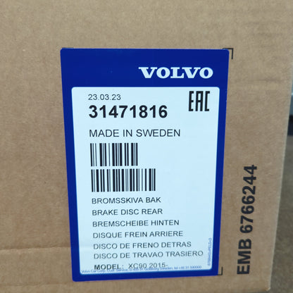 Genuine Volvo Brake Disc | 31471816
