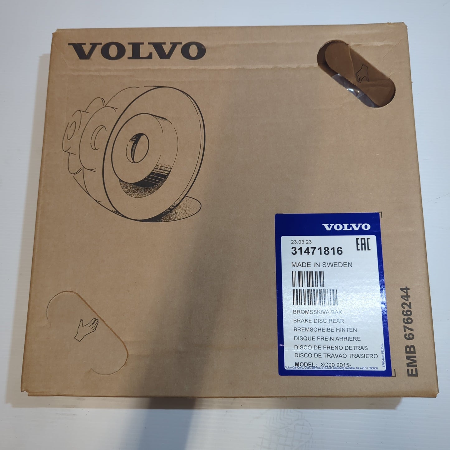 Genuine Volvo Brake Disc | 31471816