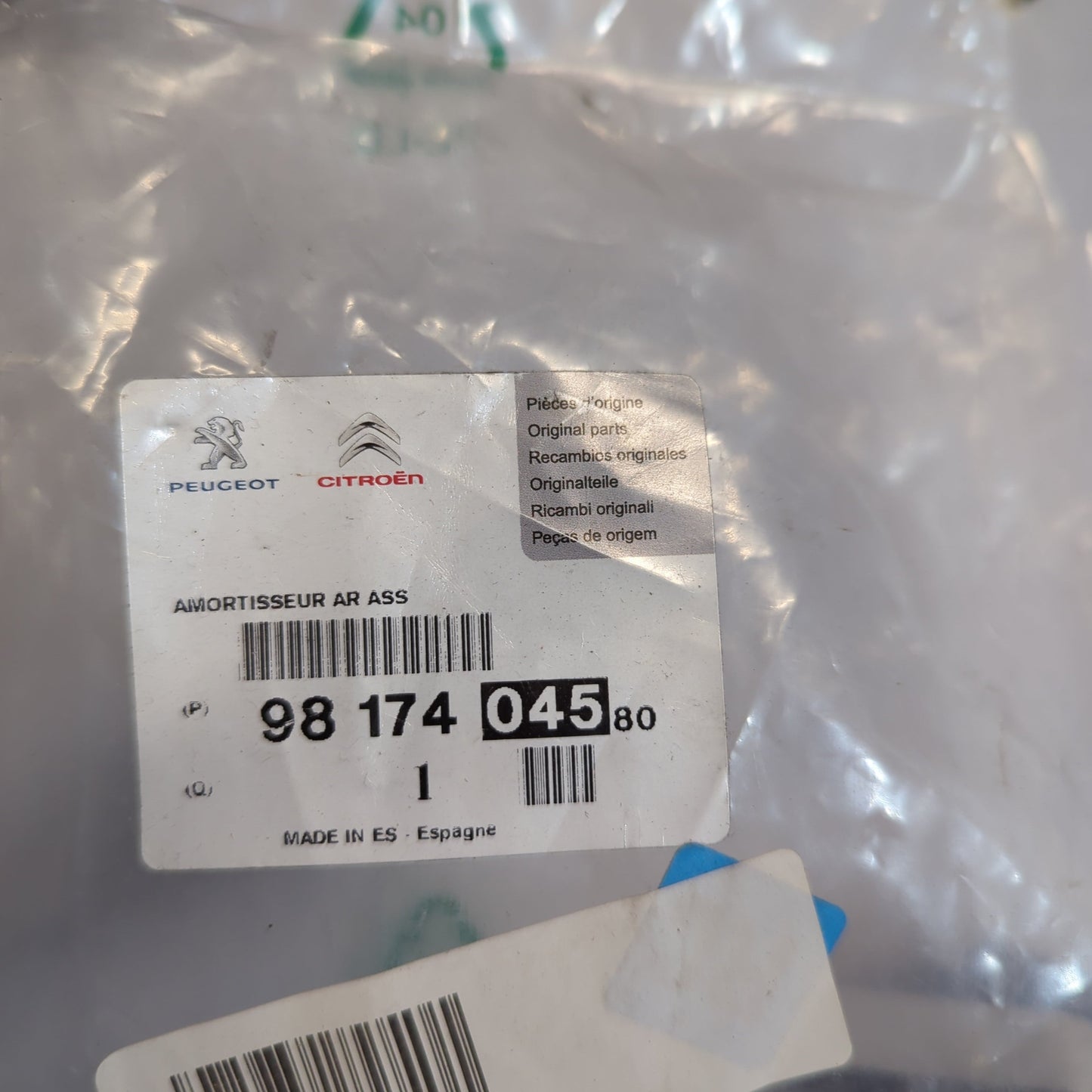 Genuine Peugeot  Shock-Absorb | 9817404580