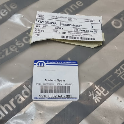 Genuine Sealing Gasket - Mopar | K52108332AA
