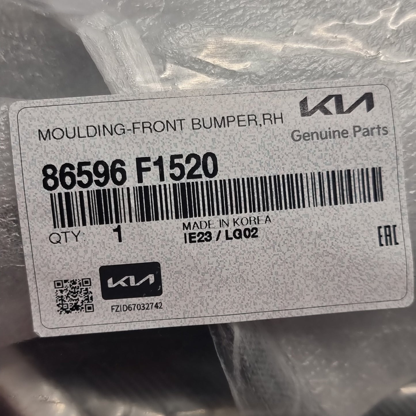 Genuine Kia Moulding | 86596F1520