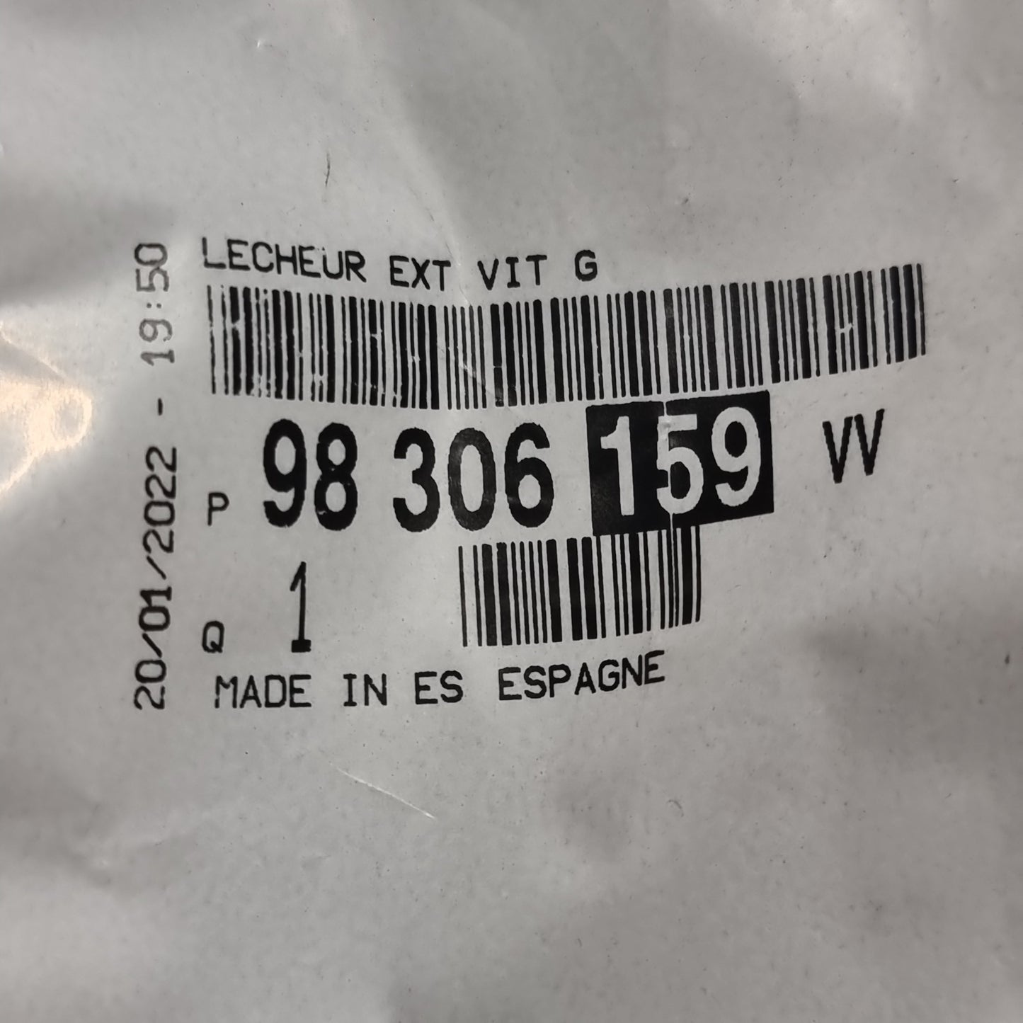 Genuine Rear Left Window Exterior Trim - Citroen C4 2022 | 98306159VV