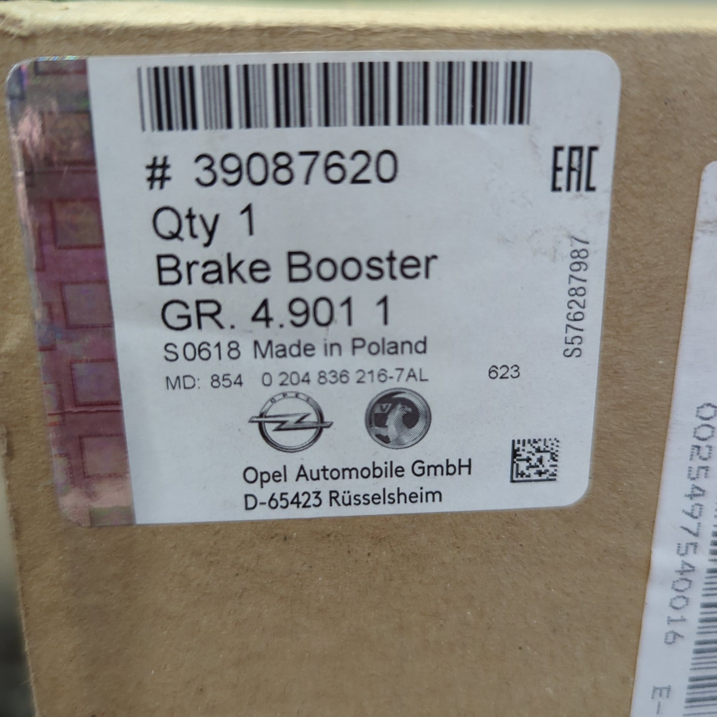 Genuine Vauxhall Amplifier | 39087620