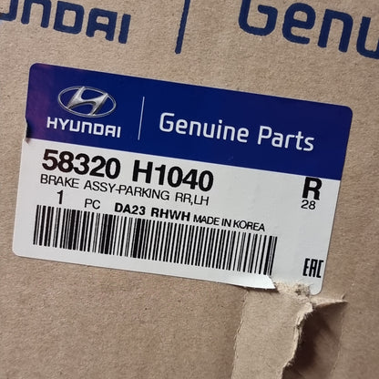 Genuine Rear Left Brake Mounting Plate - Hyundai Terracan | 58320H1040