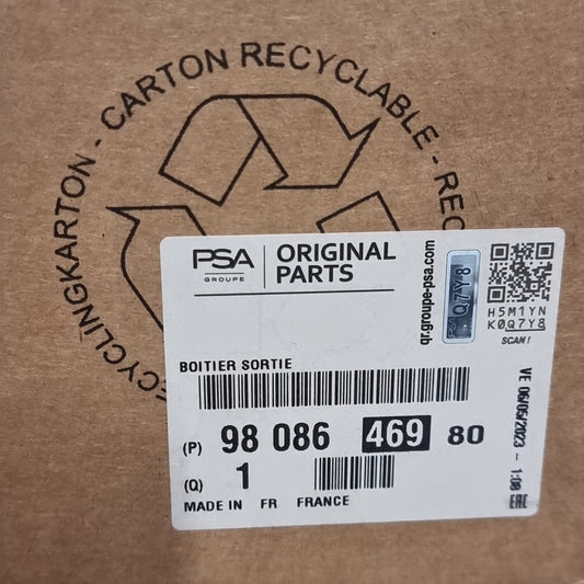 Genuine Peugeot Outlet Tank | 9808646980