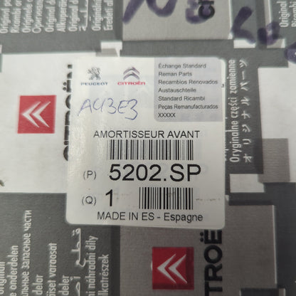 Genuine Front Left Shock Absorber - Citroen C2 | 5202SP