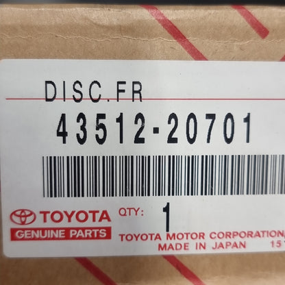 1x Genuine Front Brake Disc - Toyota Celica | 43512-20701