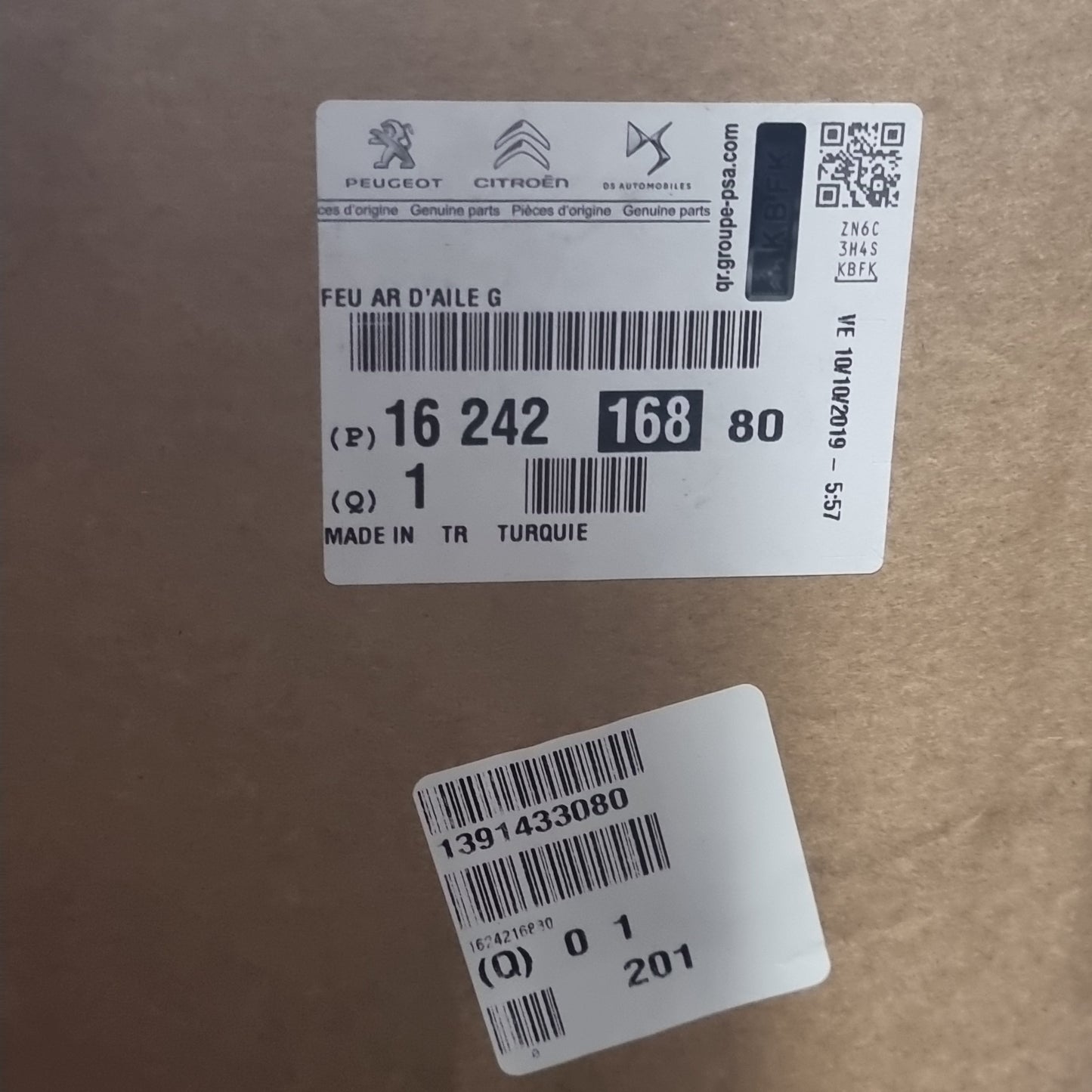 Genuine Left Rear Light - Peugeot Bipper Teepee | 1624216880