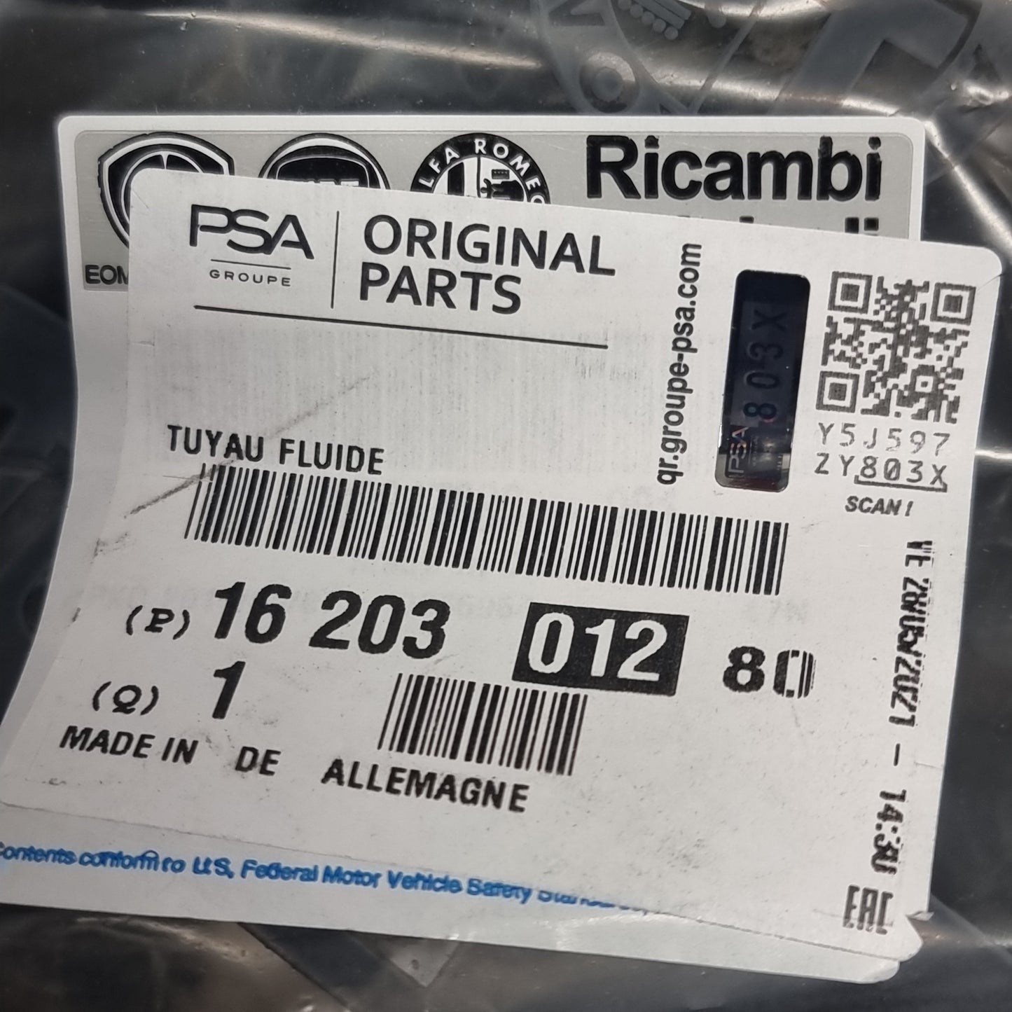 Genuine Freon Tube - Peugeot Boxer III / Citroen Relay III | 1620301280