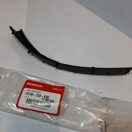 Genuine Right Hand Rubber Hood Seal - Honda Civic | 74146TV2E00
