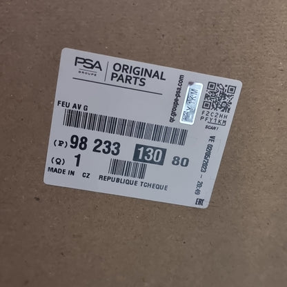 Genuine Peugeot Front Light | 9823313080