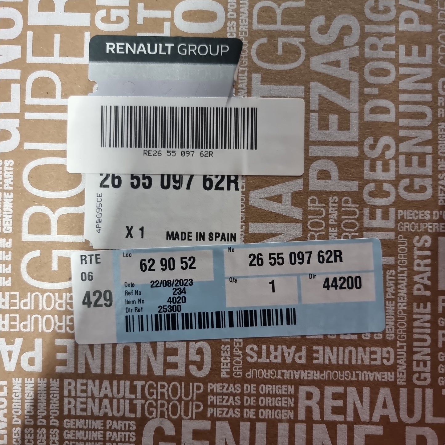 Genuine Rear Light - Renault Captur | 26 55 097 62R