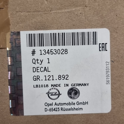 Genuine Vauxhall Decoration | 13453028