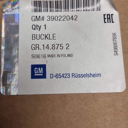 Genuine Driver Side Belt Stalk - Vauxhall Adam 2012-2019 | 39022042