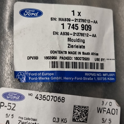 Genuine Left Side Rear Bumper Moulding - Ford TKE 2011-2019| 1745909