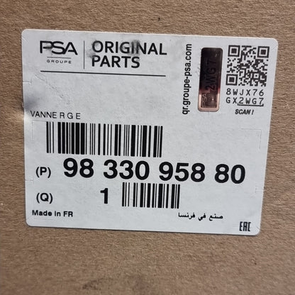 Genuine Peugeot Valve Egr | 9833095880