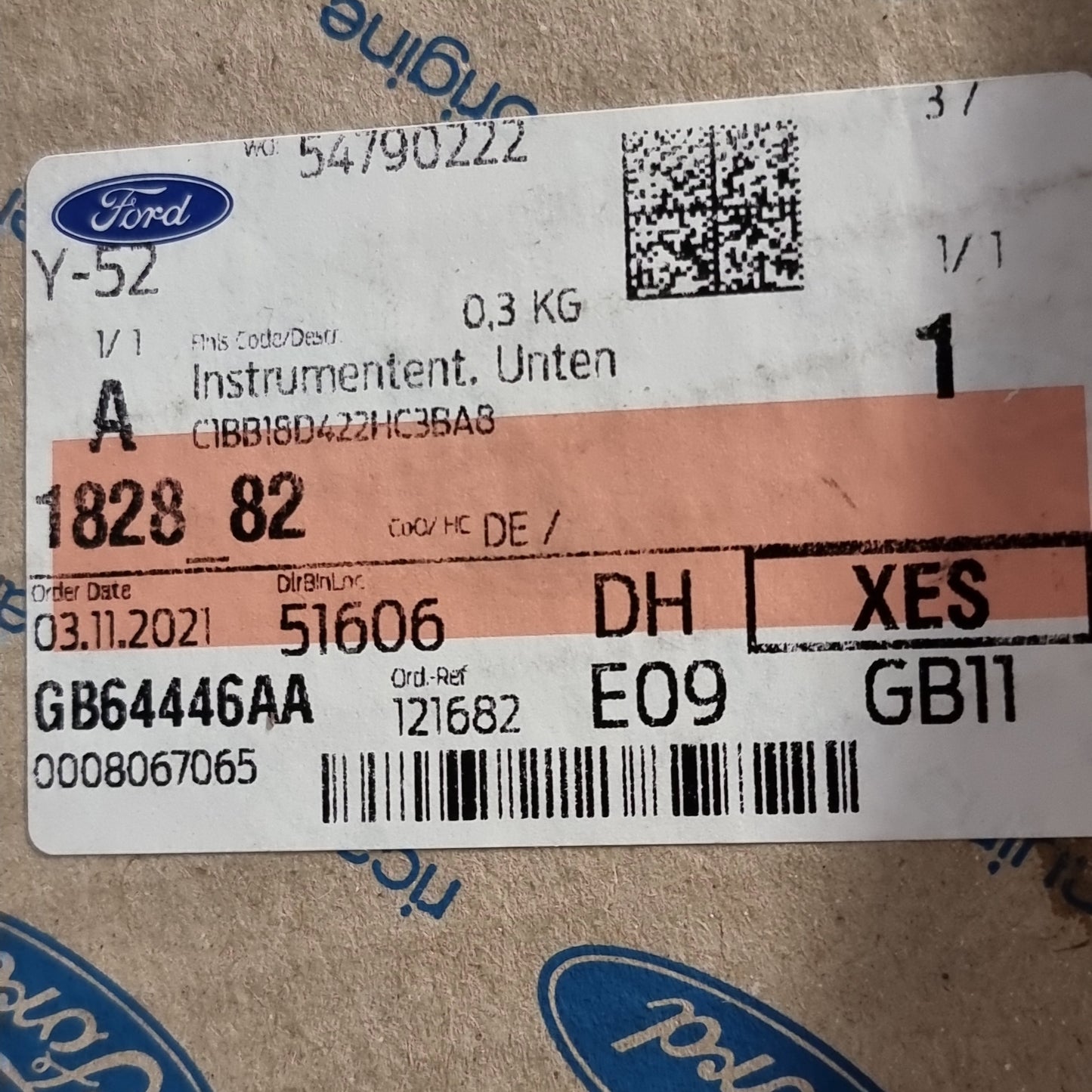 Genuine Lower Instrument Panel - Ford Fiesta 2012-2017 | 1828982