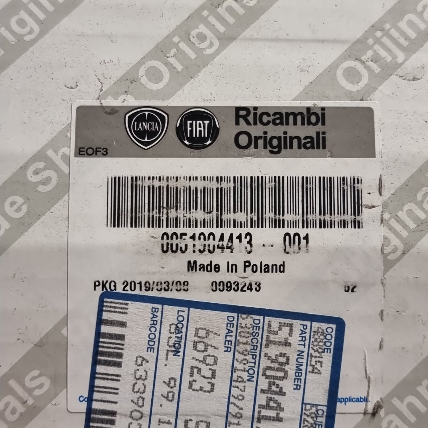 Genuine Front Left Shock Absorber - Lancia Ypsilon 2011-2018 | 51904413