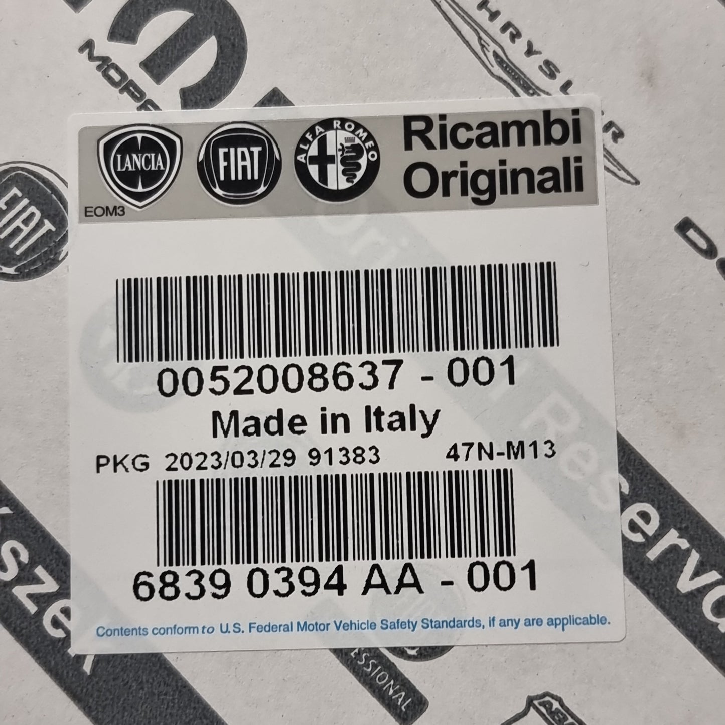 Genuine Reverse Rear Lamp - Fiat 500 Abarth | 52008637