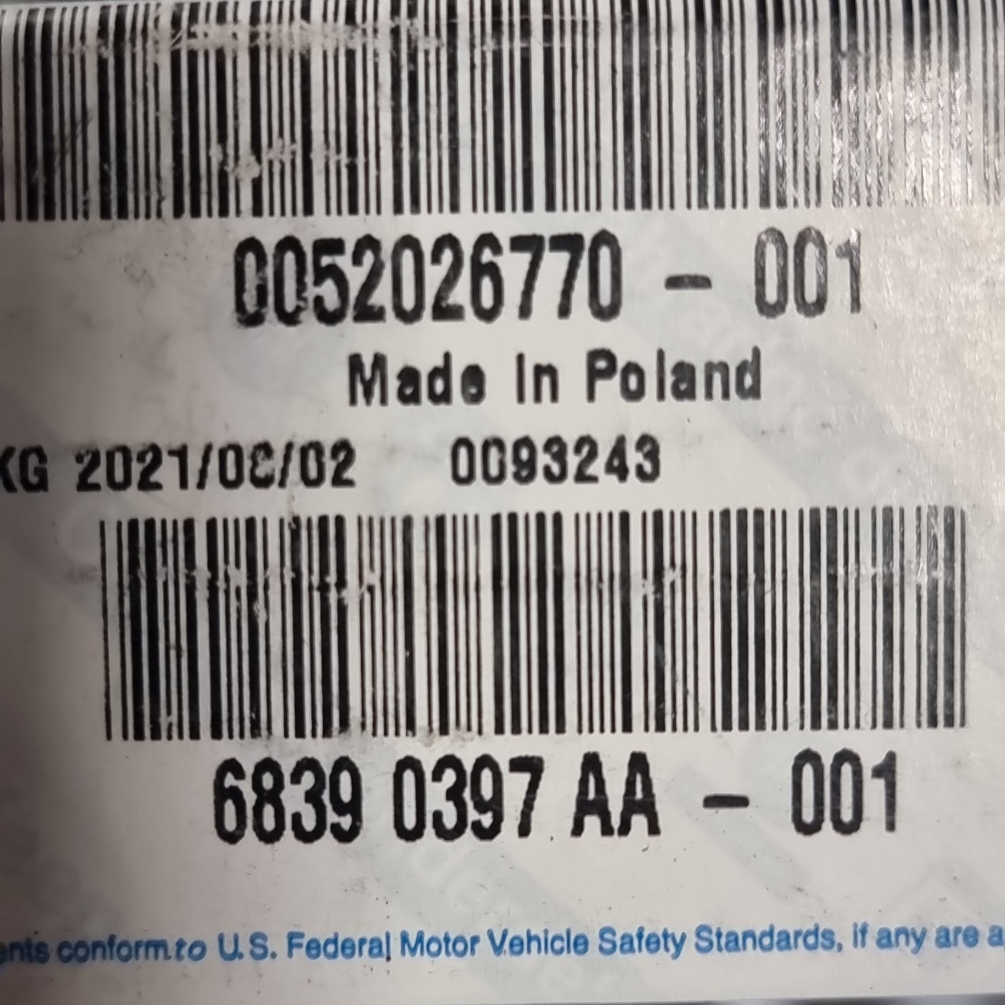 Genuine Nearside Wiper Blade - Fiat 500L | 52026770