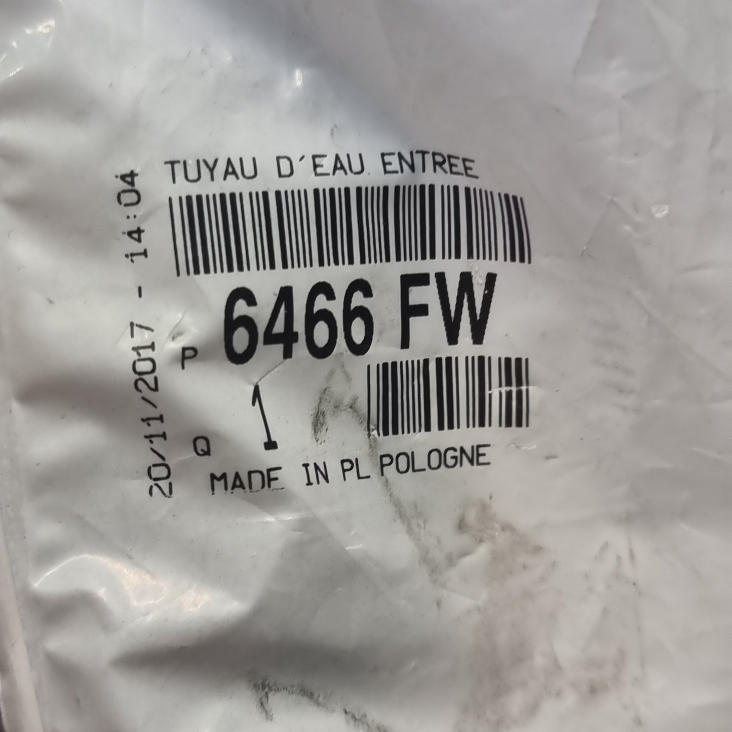 Genuine Air Conditioning Water Pipe - Citroen / Peugeot | 6466FW