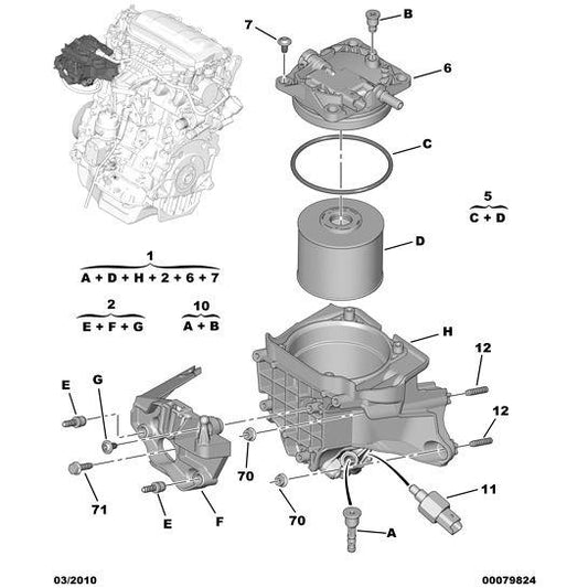 Strainer Filter Cover - Citroen Dispatch 2016-2020 Diesel | 190442