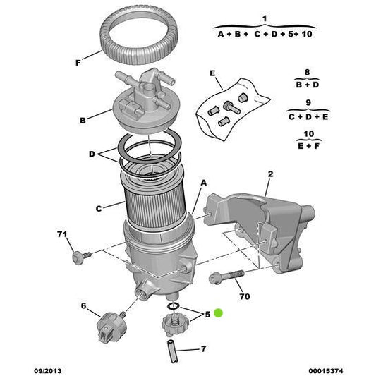 Fuel Drain Screw - Citroen C5 2001-2004 Diesel | 191721