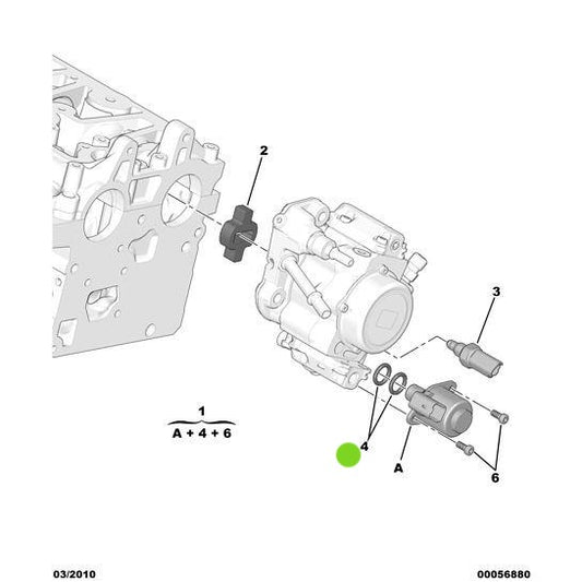 Genuine Injection Regulator Seal - Peugeot Citroen DS5 2011-2021 | 193347