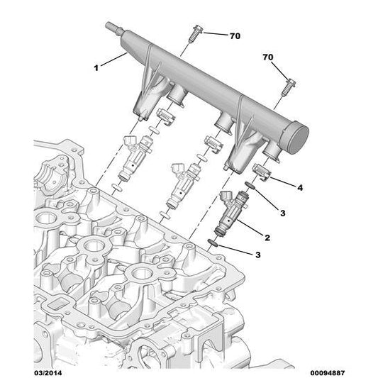 Engine Injector Seal - Citroen C3 2009-2013 Petrol | 198153