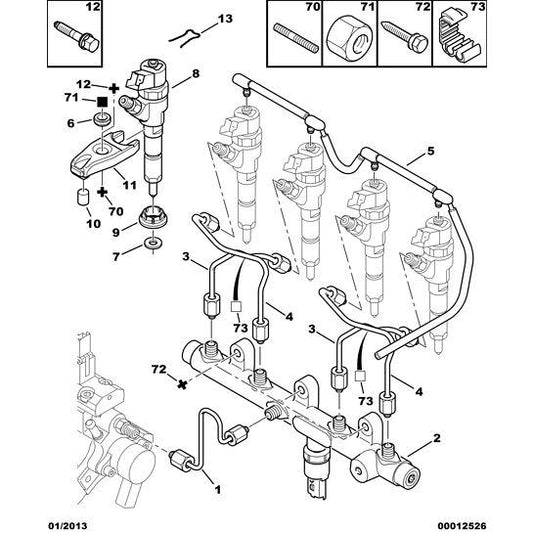 Engine Injector Protector - Citroen C5 2001-2004 Diesel | 198260